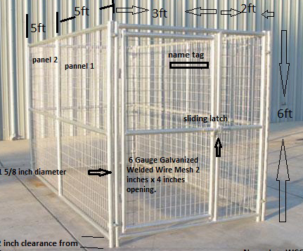 Made in China Outdoor Large Welded Dog Kennel