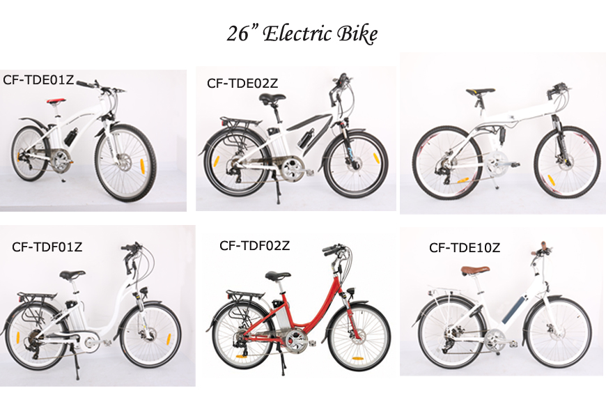 26inch Electric Mountain Bike CF TDE03Z