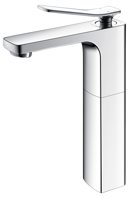 Extended high basin mixer taps