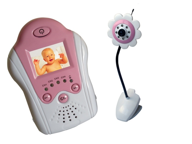 58GhzDigital4CHWirelessBabyMonitorwith18inchLCD