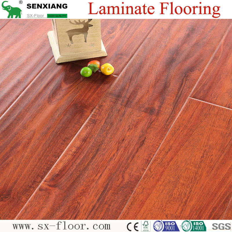 12mm Hdf Concave Convex Surface Smooth Handscraped Laminate