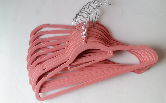 flocking wooden plastic hangers