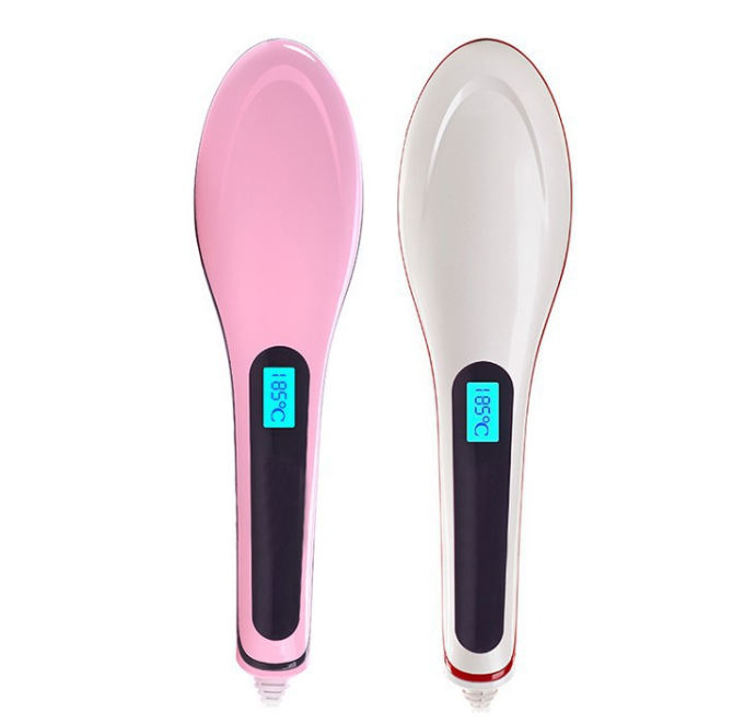 wholesalehairstraightenerwithbuiltinandLCDdisplayelectricHairStraighteningComb