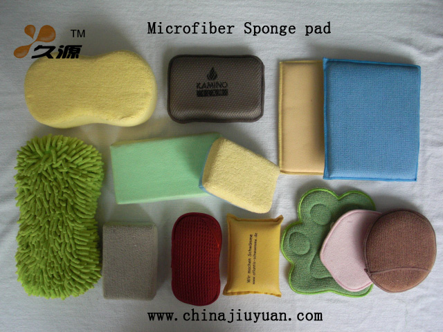 Microfiber sponge pad