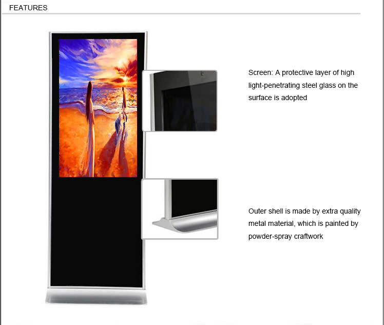 Standaloneindoorwirelesswifiindoortvscreenpanellcdwallmountingadplaywithmediascreen