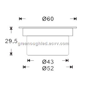 LEDIngroundLightLEDDeckLightLEDPlinthLightsGNHIG036WD072W