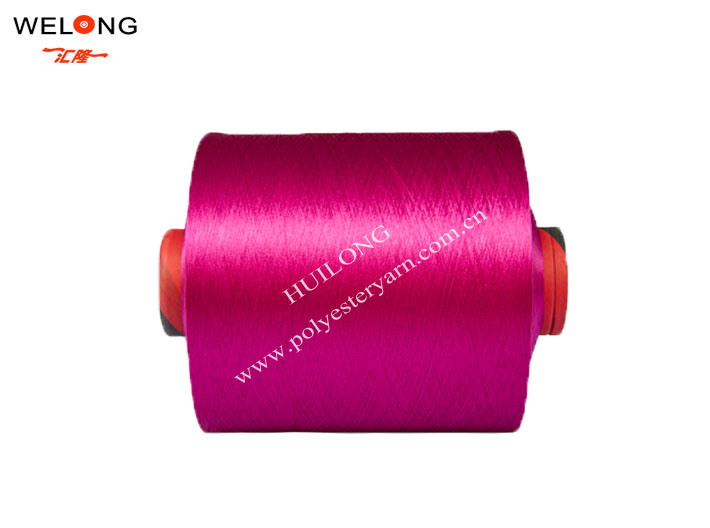 300D288F dyed polyester yarn for chenille used for velet fabric