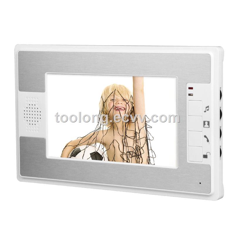 7InchTFCColorVideoDoorPhoneLCDDisplayVideodoorbell