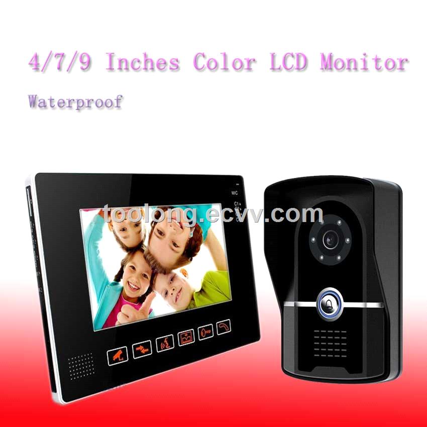9InchTFCColorVideoDoorPhoneLCDDisplayVideodoorbell