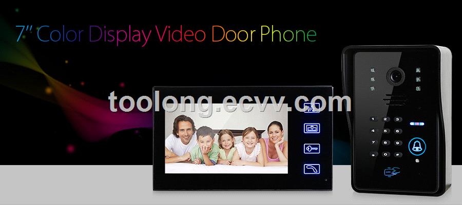 2016Newdesignarrivingtouchscreen7inchvideodoorphonewithintercomunlockandIRCamera