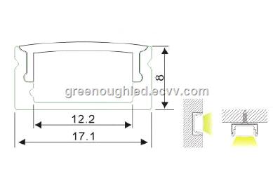 LEDLinearAluminumProfileStripLightsShowcaseDecorativeLEDLighting