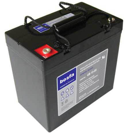 GB12-55 valve regulated lead acid battery 12v 55ah lead acid battery for ups