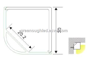 LedAluminumProfileChannelsForLEDStripLightLengthCustomed015R