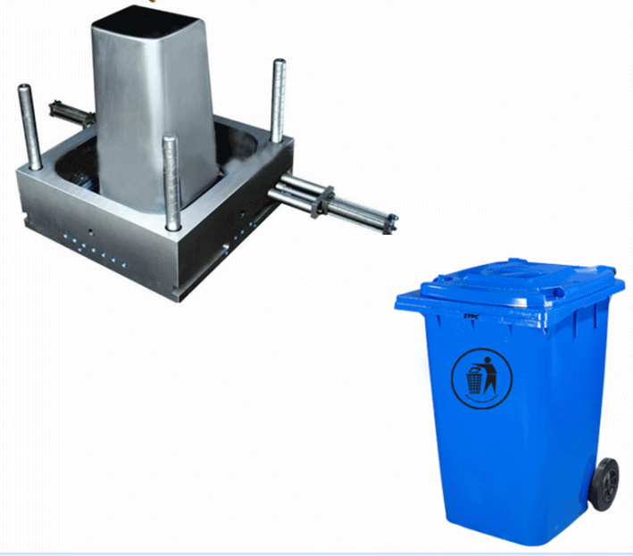 Taizhou Plastic injection Outdoor Dustbin mould