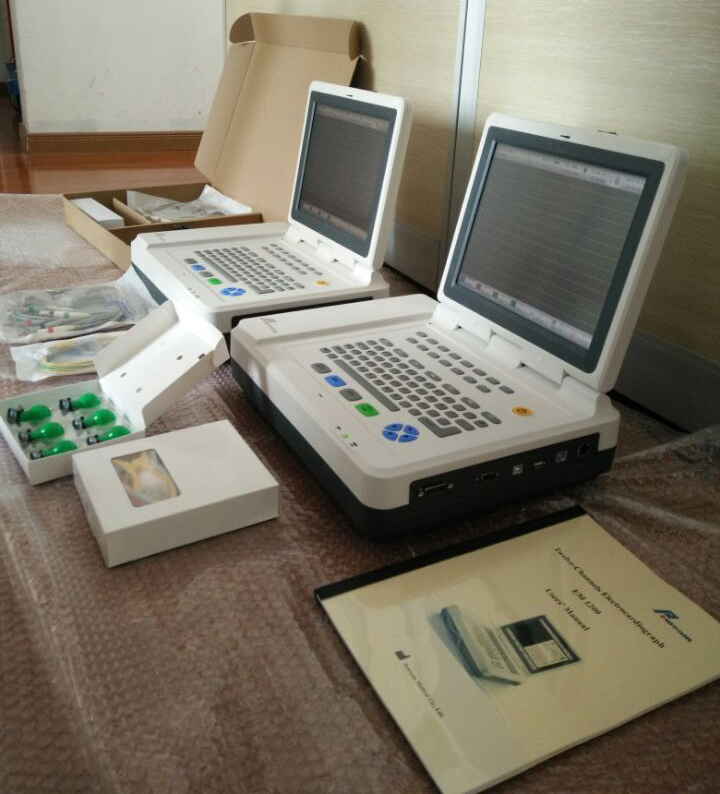 121touchscreen12channelElectrocardiographECGEKGMachineforICU