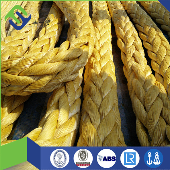 56mm X 220m 8 Strand High Quality Polypropylene Multifilament Mooring Rope For Ship