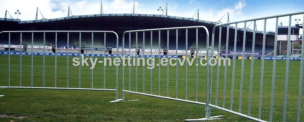 GalvanizedsteelUsedConcertCrowdControlBarriers