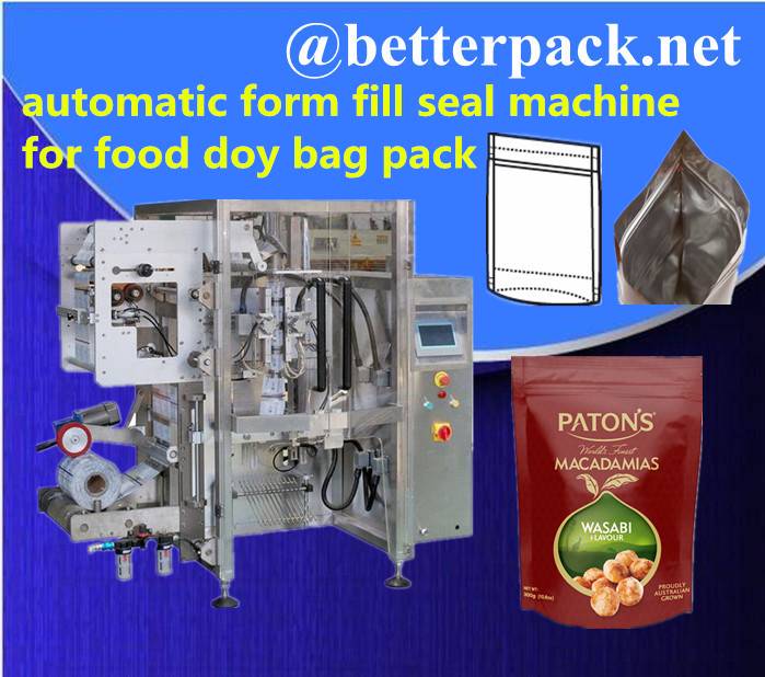 BT-520D automatic doy bag forming filling sealing machine with zipper applicator