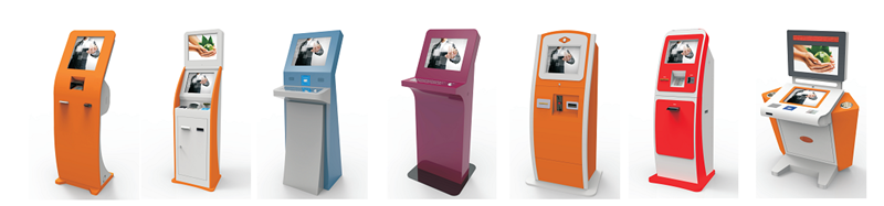 self-service information kiosk/ carder reader/tickets printer 
