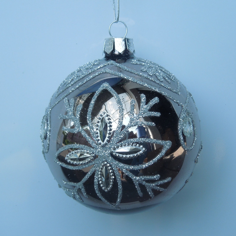 Christmas Day Hanging Glass Ball Handmade Glass Globe