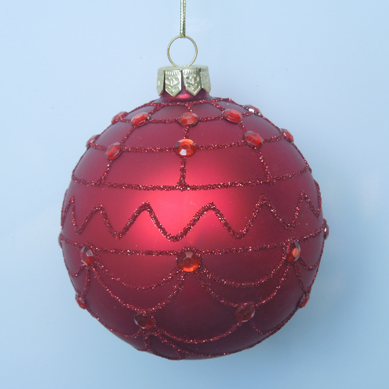 Christmas Day Glass Ball Decorative Hand Painting Glass Globes