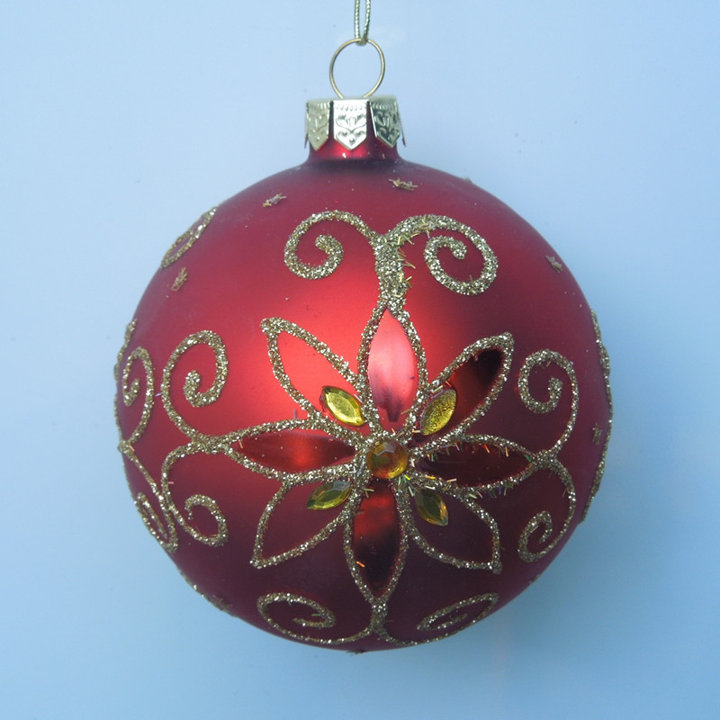 Christmas Day Hanging Glass Ball Handmade Glass Globe