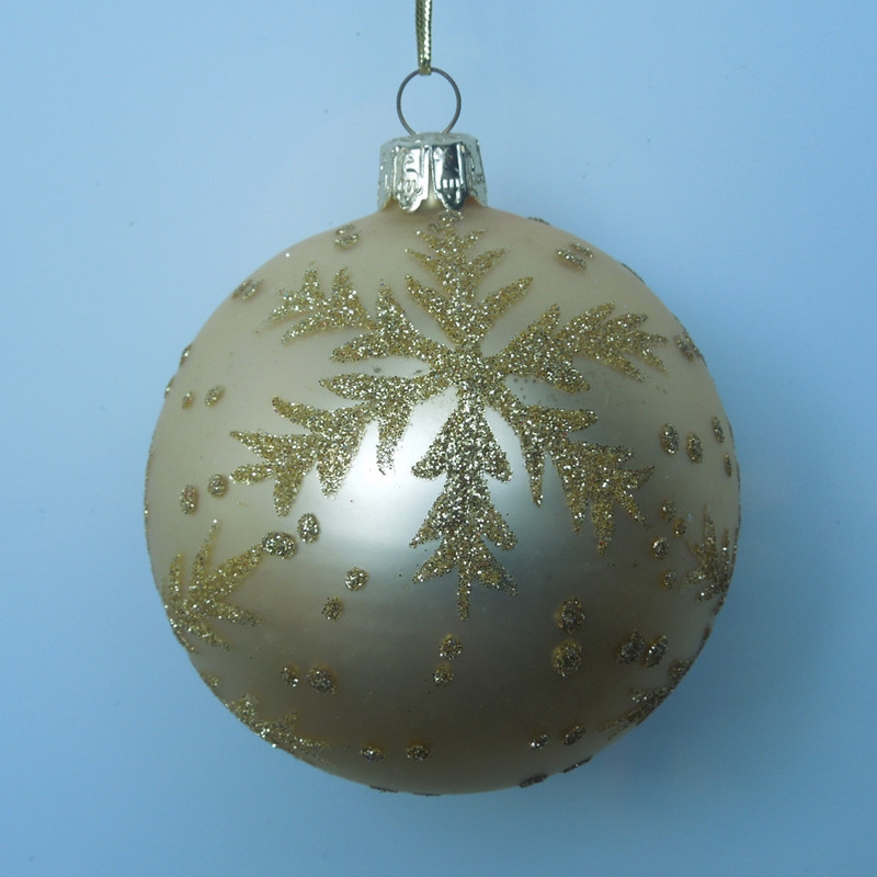 Beautiful Handmade Glass Ball for Christmas Day Decorative China Glass Globe Supplier