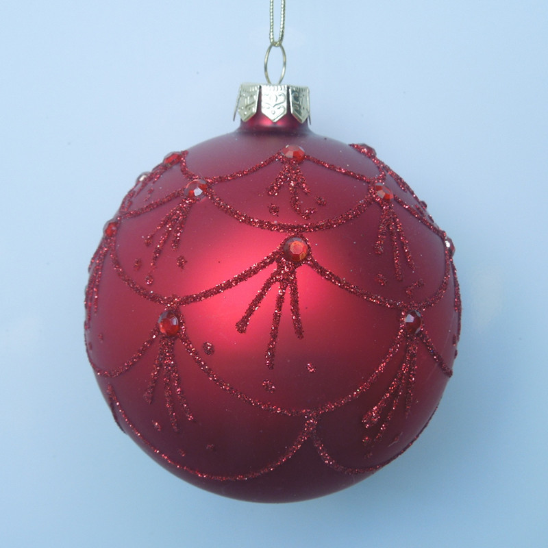 Beautiful Handmade Glass Ball for Christmas Day Decorative China Glass Globe Supplier