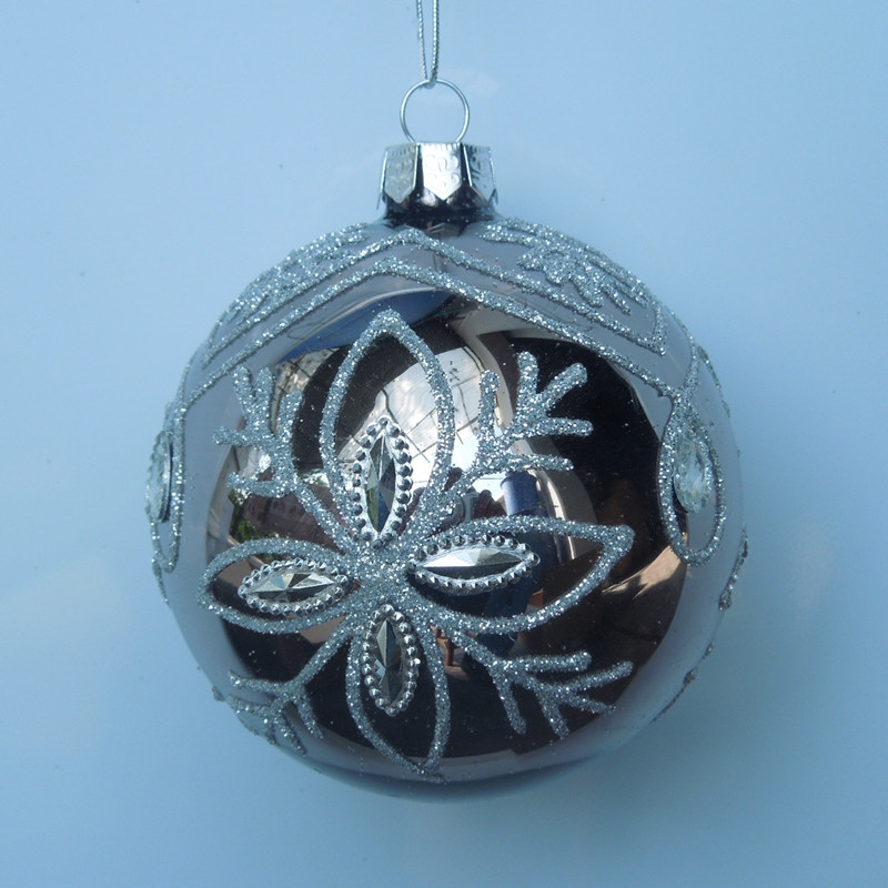 Christmas Day Glass Balls Home Decoration Handmade Painting Glass Globe