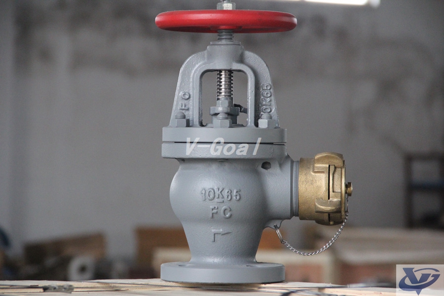 JIS Marine valve Cast Iron Angle Fire Hose valve
