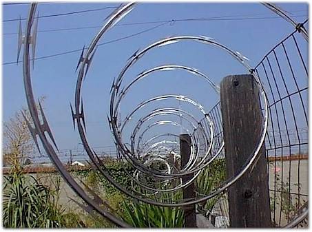 Spot razor barbed wire