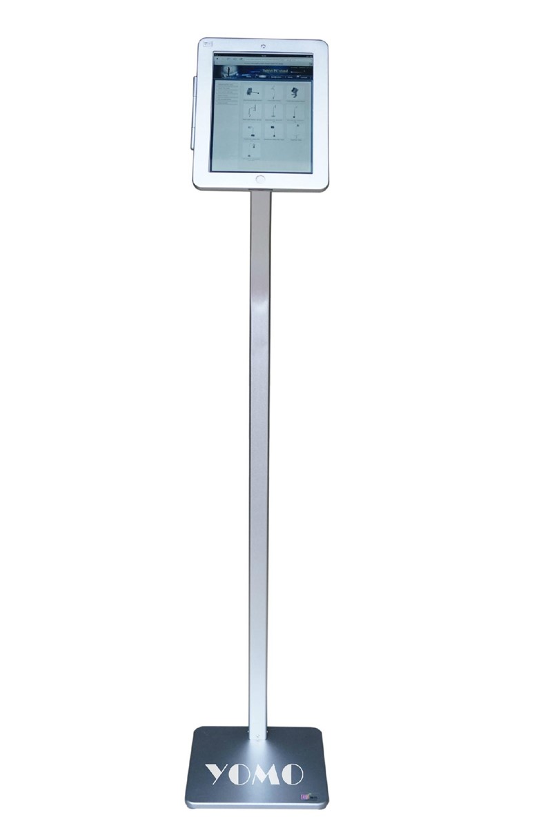 Workstation iPad Kiosk Stand Locking Clamshell for Trade Shows