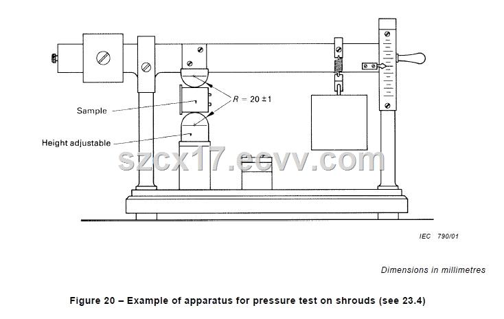 IEC60320140NSwitchTesterCouplingImplementShellPressureTestDevice