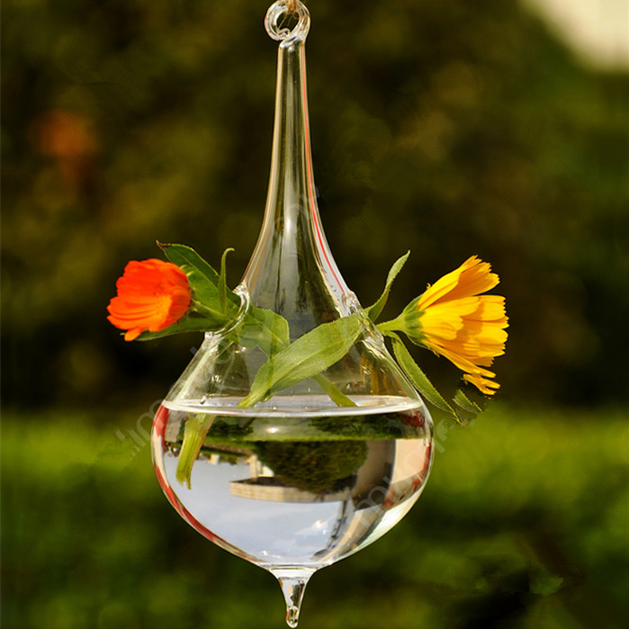 Creative Cone Shaped Glass Terrarium Hanging Glass Vase Wedding