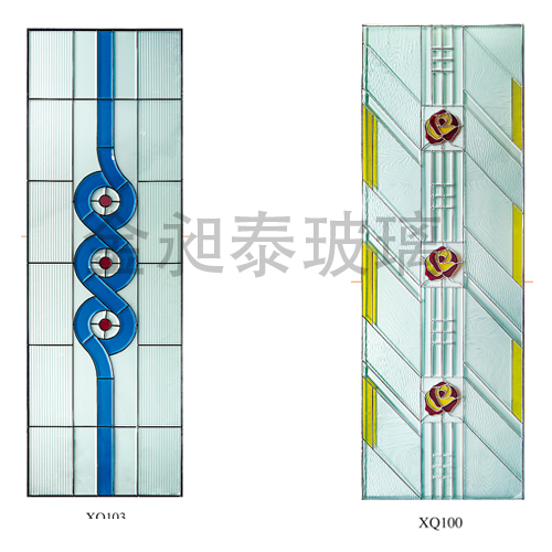 Mosaic Toughened stained glass with Ultra clear glass from China
