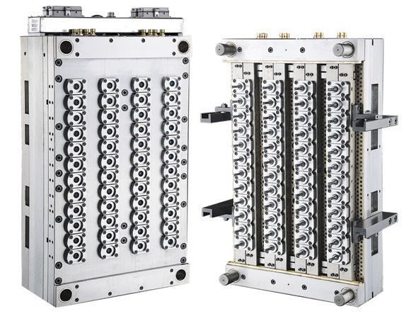 PET preform molds with hot runner system