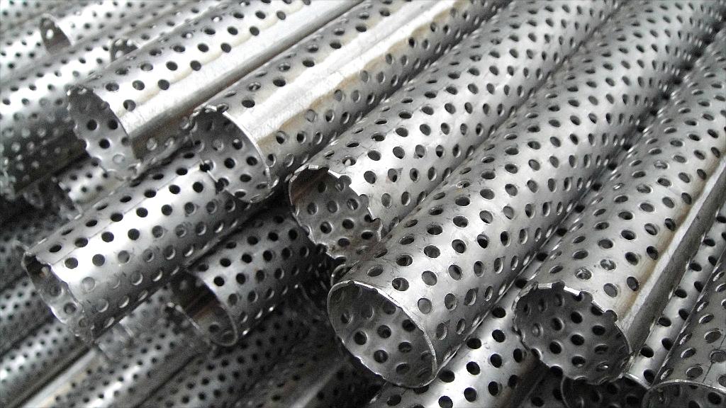 perforated metal mesh filter tubes