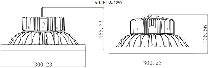 RoundHighQualityLEDHighBayLightLEDIndustrialLamp100W