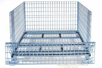 galvanized stainless steel welded Wire Mesh Container for warehouse storage