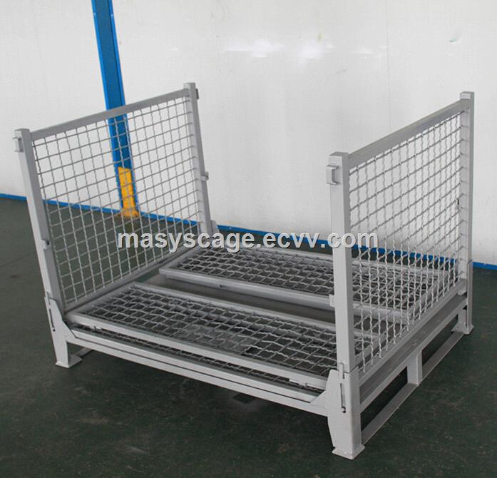 Warehouse Steel Pallet Basket Container