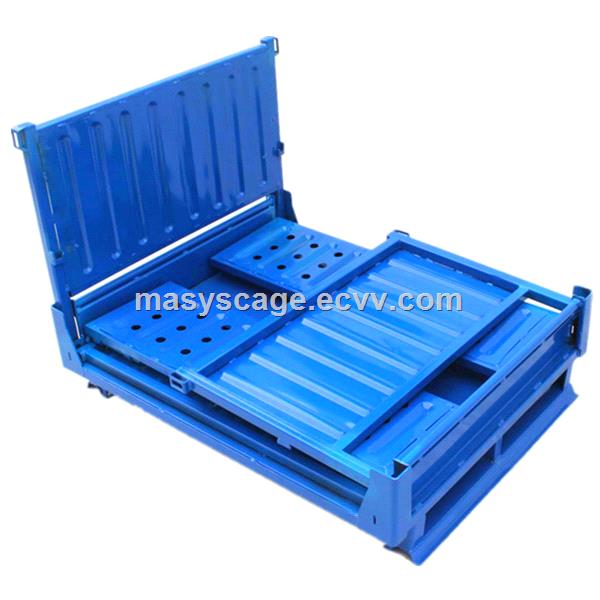 heavy duty storage metal container warehouse pallet cage