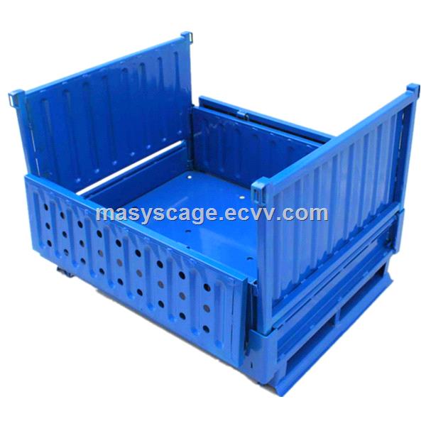 heavy duty storage metal container warehouse pallet cage