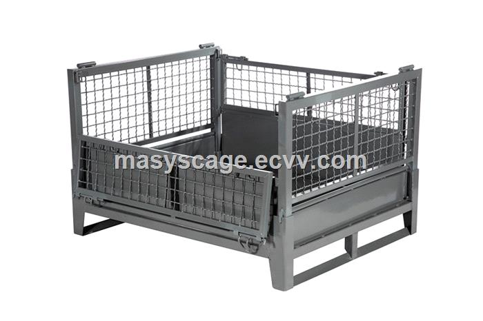 durable Heavy duty warehouse pallet container storage stillage box