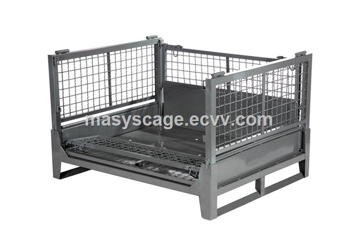 durable Heavy duty warehouse pallet container storage stillage box