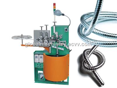 double interlocked flexible metal hose making machine