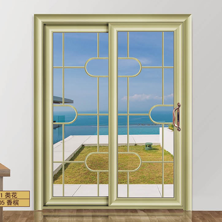 High Quality Aluminum Frame Glass Sliding Door