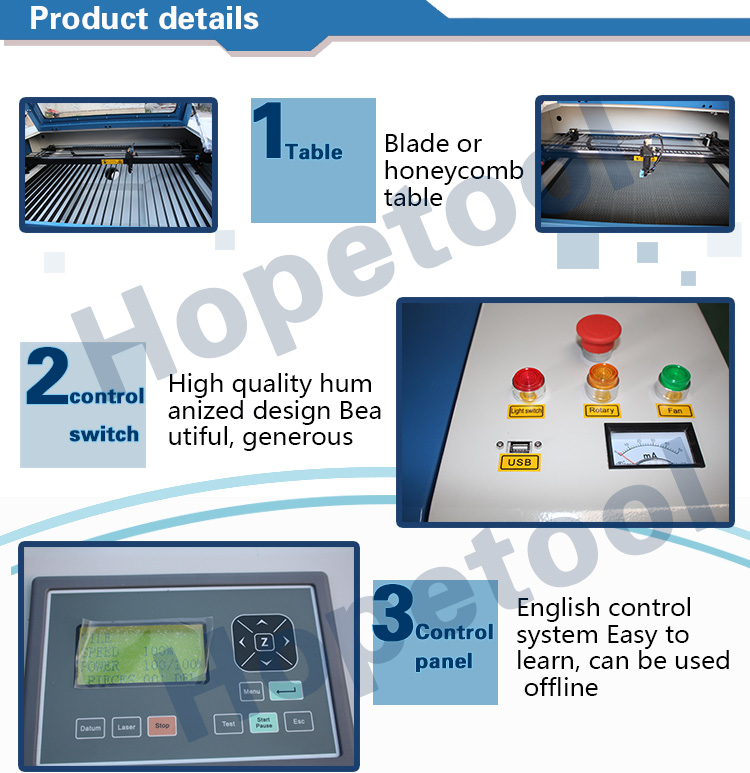 China Great features co2 laser cutting amchine