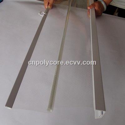 Transparent Double Roll Night Cover for commercial refrigeration display showcase