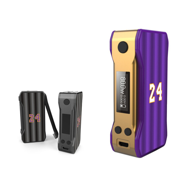 2016 Newest Original Kobe 24K box mod 80w TC in honer of Kobe bryant for ecig vape