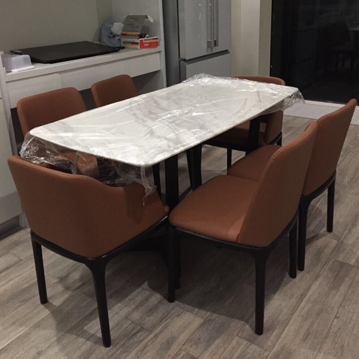 Modern furniture solid wood dining chair real leather dining chair armchair desk chair